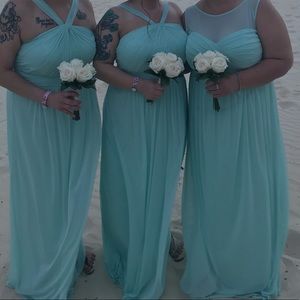 Davids Bridal mint green bridesmaid dress